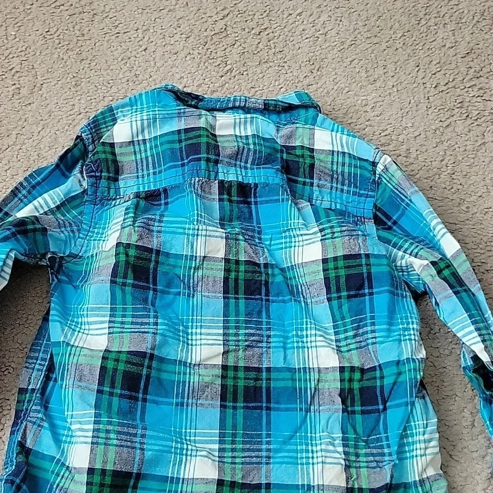 The Children's Place Toddler Boy's Plaid Button Up Long Sleeve Shirt